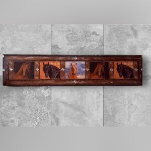 Country Farmhouse Horse Wall Art • Rustic Framed Western Home Decor